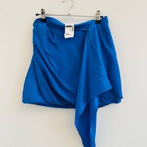 Gauge81 Blue Draped Skirt